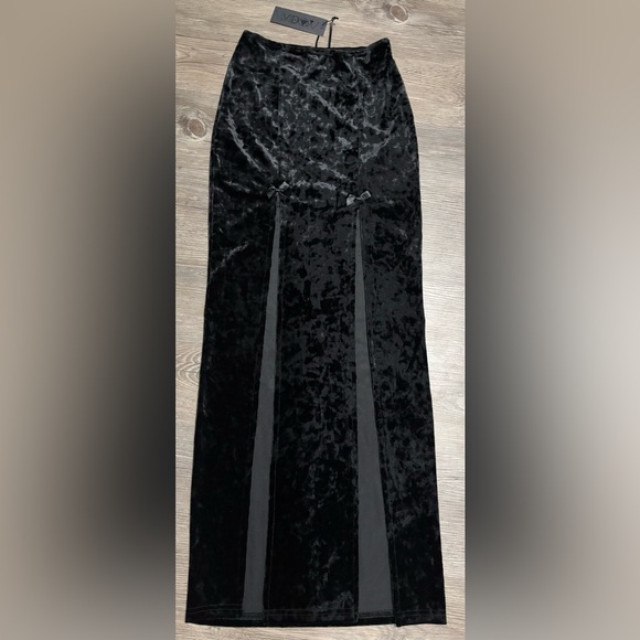 Dolls Kill Dresses & Skirts - NWT Dolls Kill / Widow Black Time Stands Still Maxi Skirt